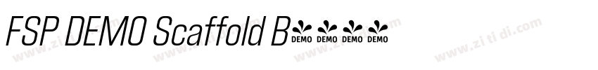 FSP DEMO Scaffold B字体转换